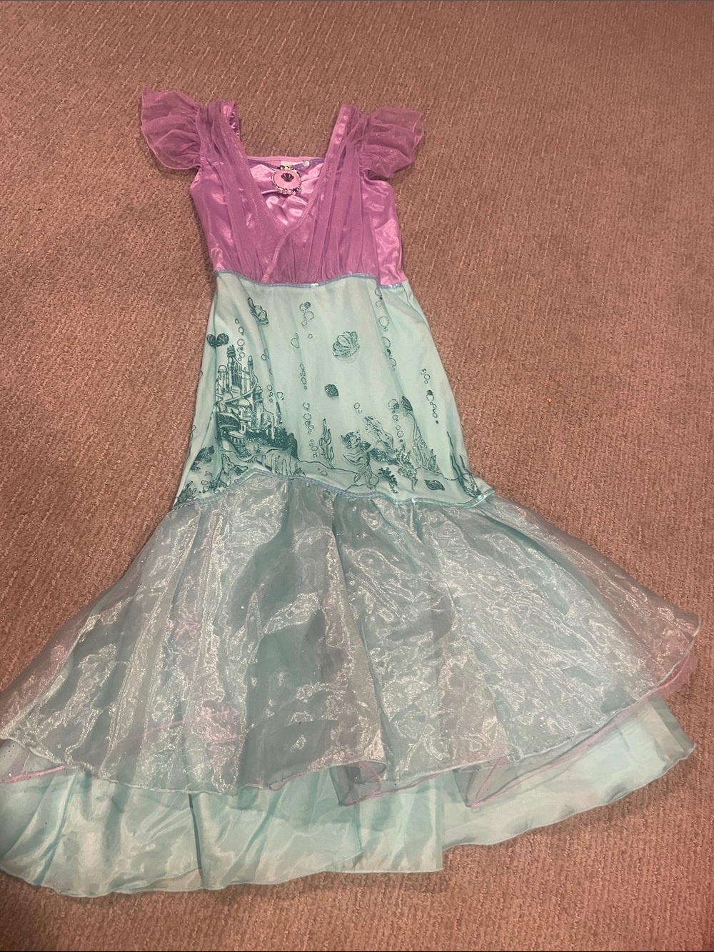 Disney Pink and Aqua Mermaid Dress Costume